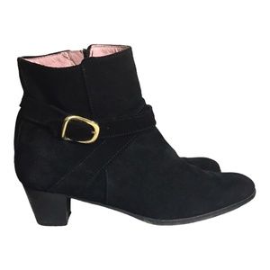 Baronessa Franchetti Black Suede Booties